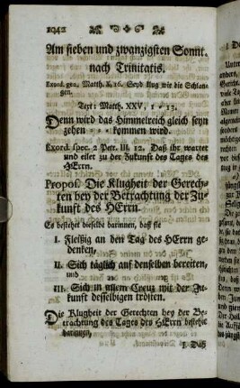 Am sieben und zwanzigsten Sonnt. nach Trinitatis.