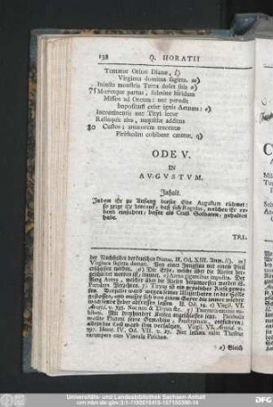 Ode V. In Augustum.