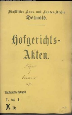 Keyser, Johann gegen Bartold Drüdener - Brautschatz