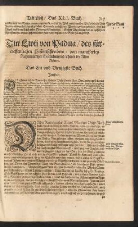 Das Ein und Viertzigste Buch.