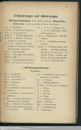 Erläuterungen und Abkürzungen