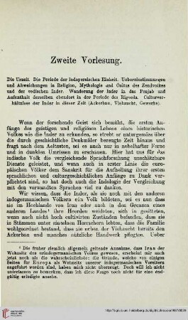 Zweite Vorlesung