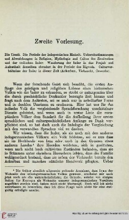 Zweite Vorlesung