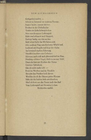 Der Eichelhäher