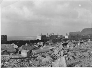 Westmole Helgoland vor Instandsetzung