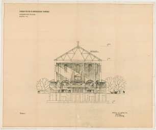 Bestelmeyer, German; Bamberg (Bayern); Ev. Erlöserkirche - Querschnitt gegen die Orgel