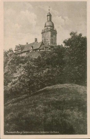 Ansichtskarte: Museum Burg Falkenstein im Selketal / Ostharz