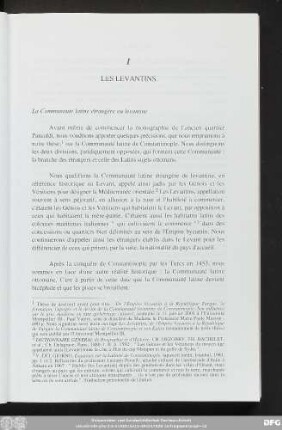 La Communauté latine étrangère ou levantine