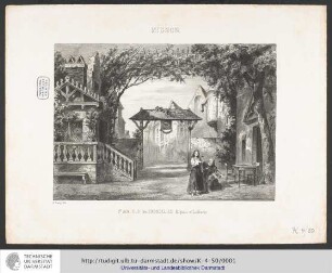 Szenenentwurf Mignon 1. Akt: Duo des Hirondelles: Mignon et Lothario
