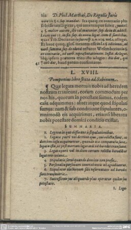 L. XVIII. Pomponius libro sexto ad Sabinum