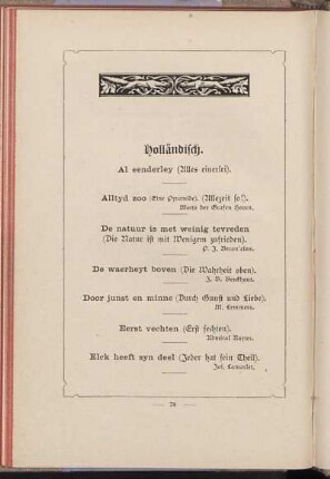 Holländisch.