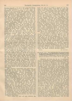 302-303 [Rezension] Harnack, Adolf v., Der apokryphe Brief des Apostels Paulus an die Laodicener, eine Marcionitische Fälschung aus der 2. Hälfte des 2. Jahrhunderts