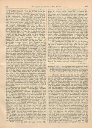 302-303 [Rezension] Harnack, Adolf v., Der apokryphe Brief des Apostels Paulus an die Laodicener, eine Marcionitische Fälschung aus der 2. Hälfte des 2. Jahrhunderts
