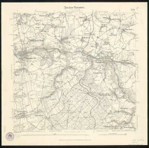Äquidistantenkarte 63 : Section Rosswein, 1907 : Section Rosswein. - 1:25000. - Leipzig: Giesecke & Devrient, 1907. - 1 Kt.