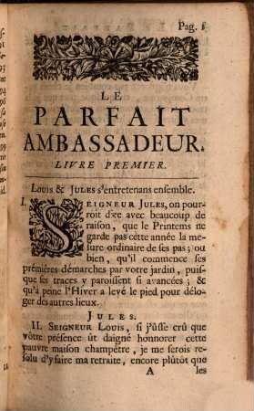 Le parfait Ambassadeur : divisé en trois parties ; ... composé en espagnol ... nouvellement traduit en françois