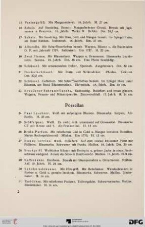 Porzellan (Nr. 24-33)