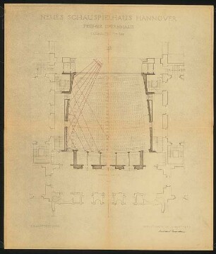 Opernhaus, Hannover: Grundriss 1. Hauptgeschoss 1:100