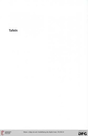 Tafeln 1-34