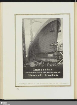 Imperator das größte Schiff der Welt [Inserat für Mertensdruck]
