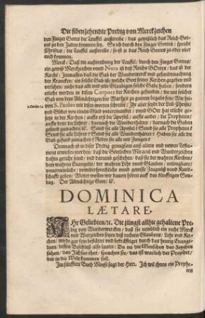 Dominica Laetare.