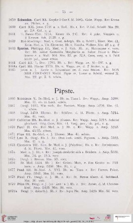 Päpste (Nr. 1666 - 1814)