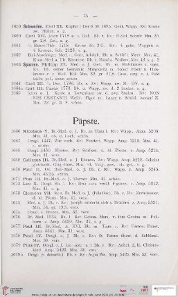 Päpste (Nr. 1666 - 1814)