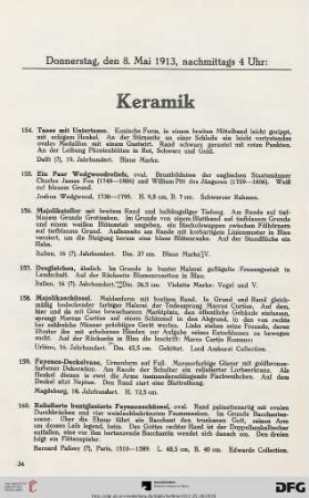 Keramik (Nr. 154-160)
