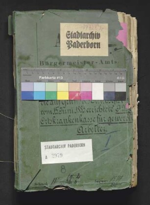 Die auf Grund des Reichsgesetzes vom 15.06.1883 errichtete Allgemeine Ortskrankenkasse für gewerbliche Arbeiter