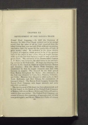 Chapter XX Development of the banana trade