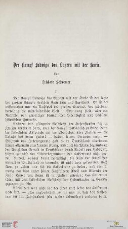 Der Kampf Ludwigs des Bayern mit der Kurie, 1