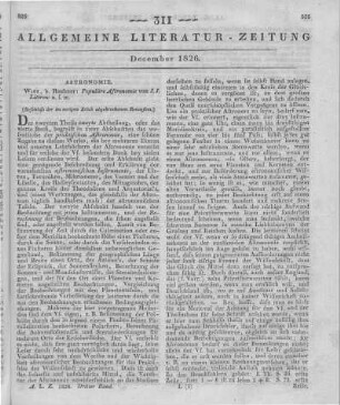 Littrow, J. J.: Populäre Astronomie. T. 1-2. Wien: Heubner 1825