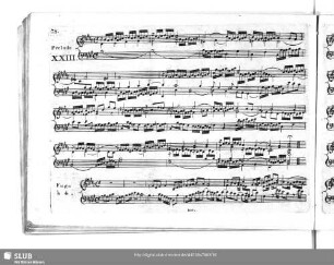 Prelude [und] Fuga XXIII.