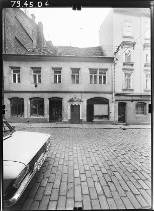 Meißen, Marktgasse 3. Wohnhaus mit Läden (Bezeichnung 1538). Straßenfront