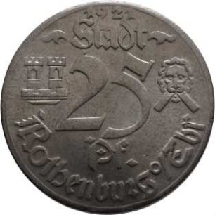 Münze / Notgeld, 25 Pfennig, 1921