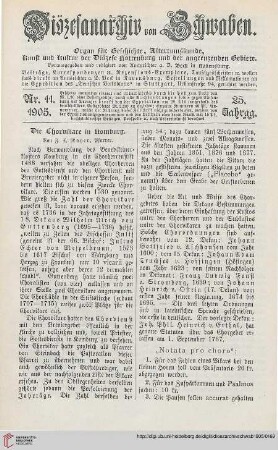 23: Die Chorvikare in Komburg, [1]