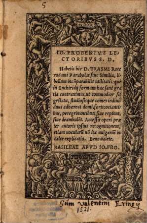 Parabolarum ... liber