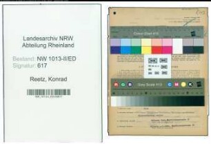 Entnazifizierung Konrad Reetz , geb. 22.08.1886 (Rektor)