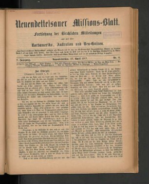 17. April 1917. Nr. 4.