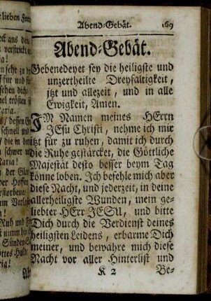 Abend-Gebät
