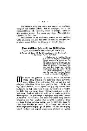 Vom deutschen Bodenrecht im Mittelalter
