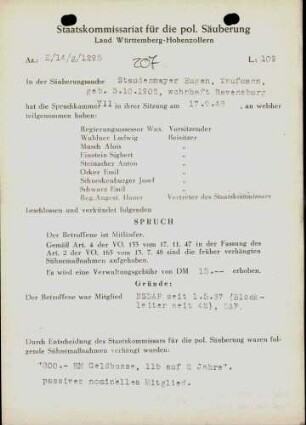 Staudenmayer, Eugen