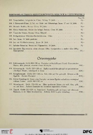 Orientteppiche (Nr. 113-118)