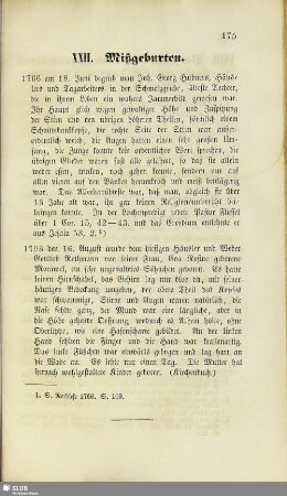XXII. Mißgeburten