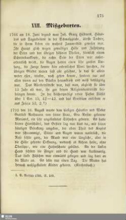 XXII. Mißgeburten