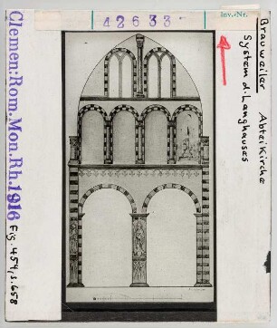 Brauweiler, Benediktinerklosterkirche: System des Langhauses