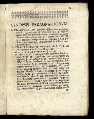 Synopsis Paragraphorum.