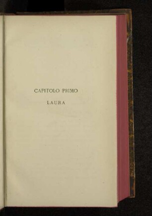 Capitolo primo Laura
