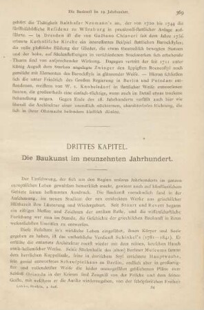 Drittes Kapitel. Die Baukunst im neunzehnten Jahrhundert.