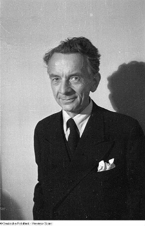 Porträtaufnahmen des Schauspielers Erich Ponto