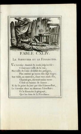 Fable CXLIV. Le Savetier Et Le Financier.